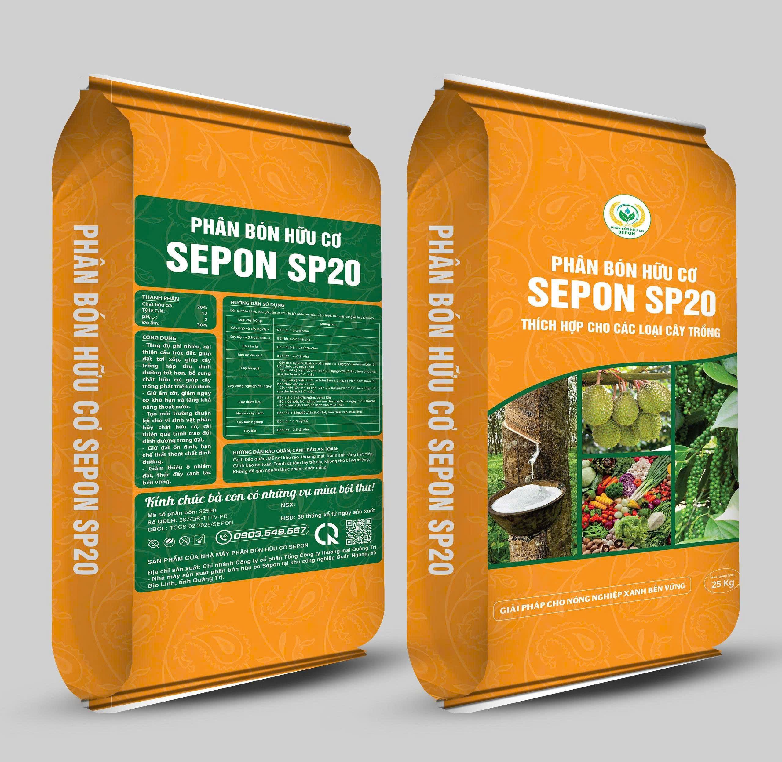 Phân hữu cơ Sepon SP20