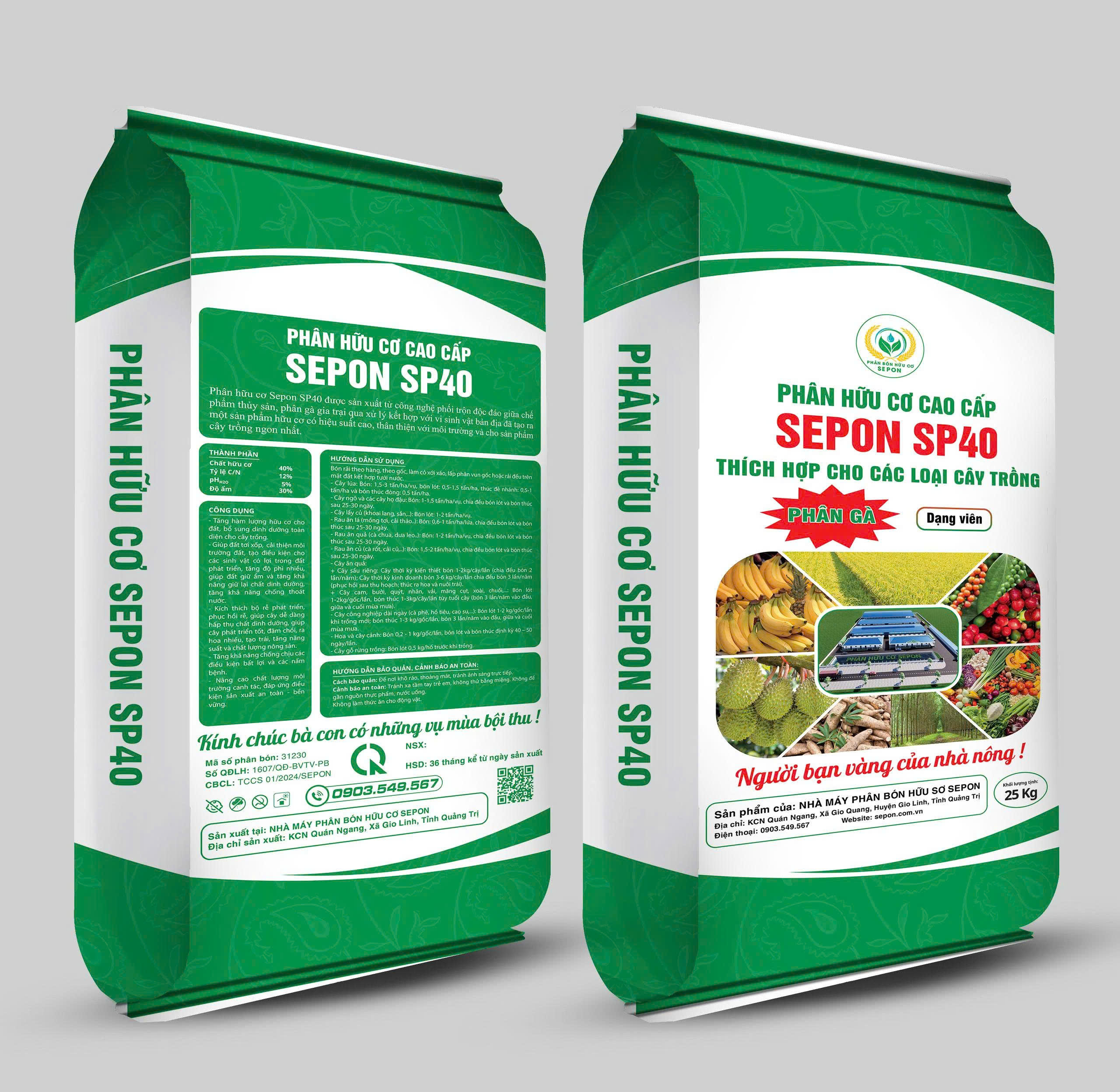 Phân hữu cơ Sepon SP40