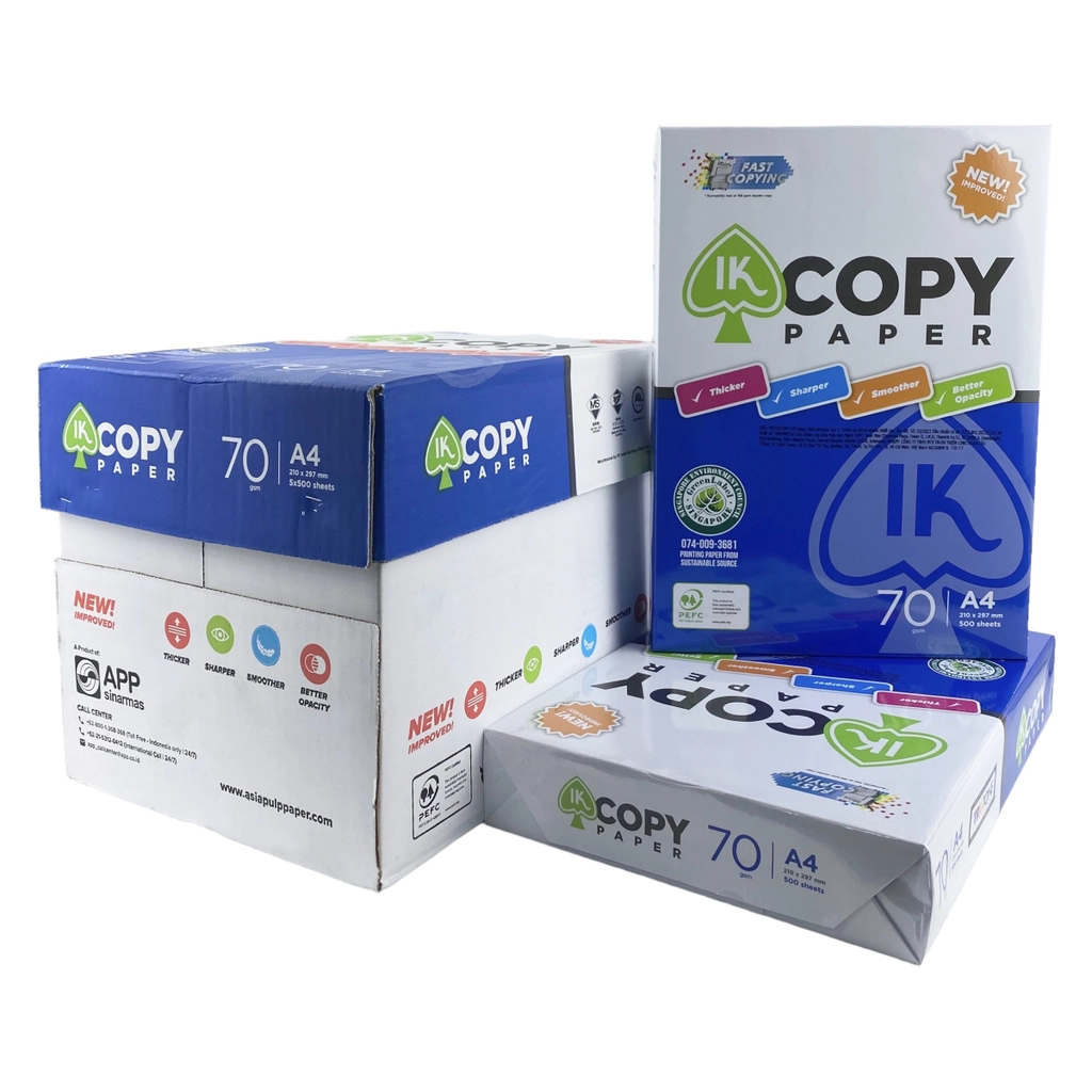 Giấy in A4 IK Copy 70gsm