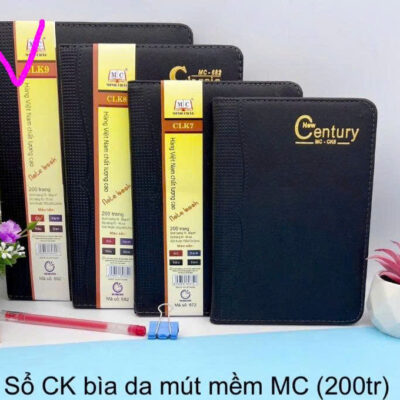 Sổ CK bìa da mút mềm MC682