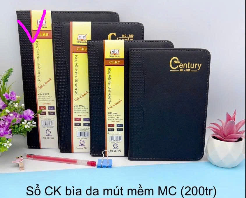 Sổ CK bìa da mút mềm MC682