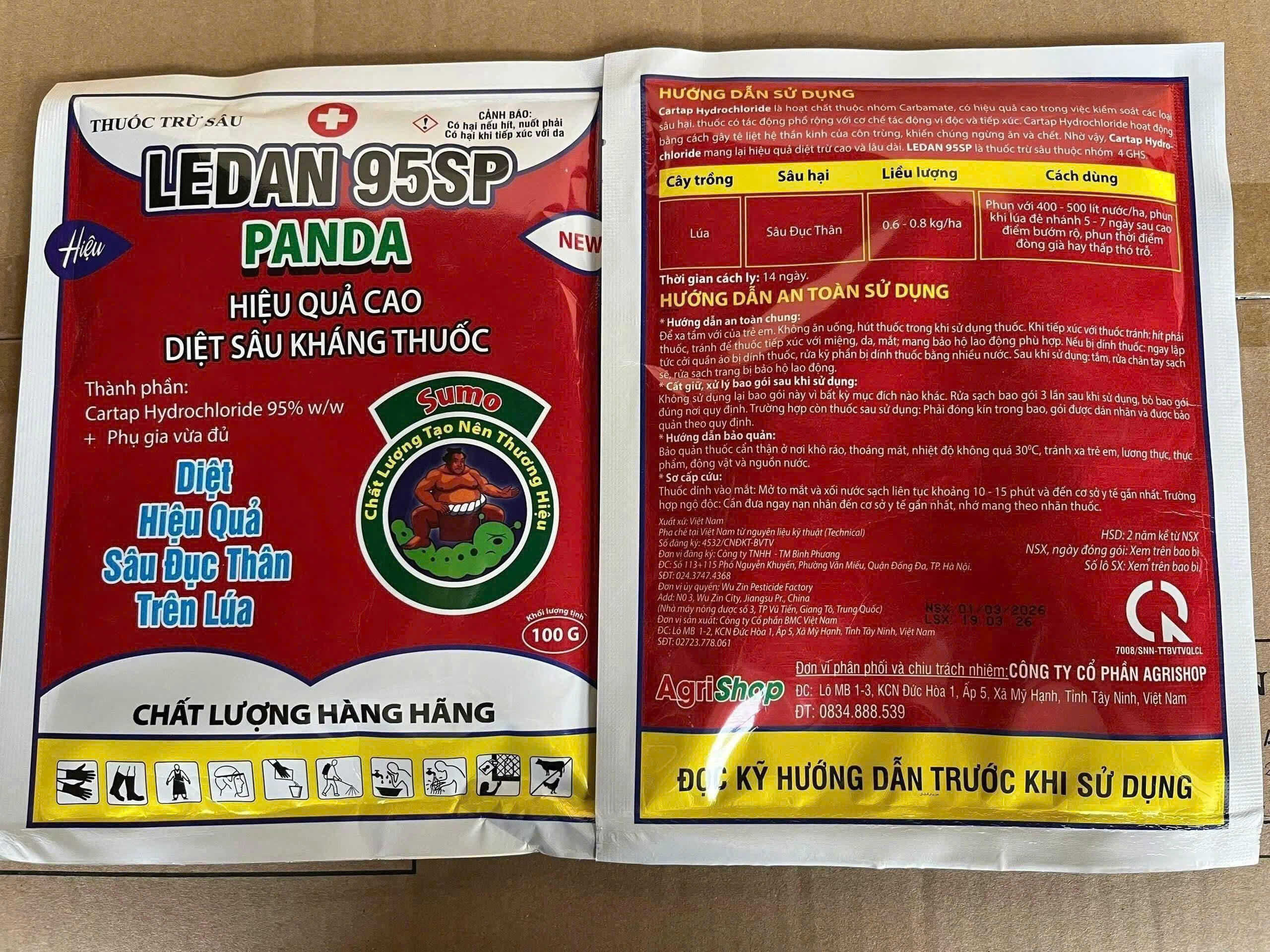 THUỐC TRỪ SÂU LEDAN 95SP