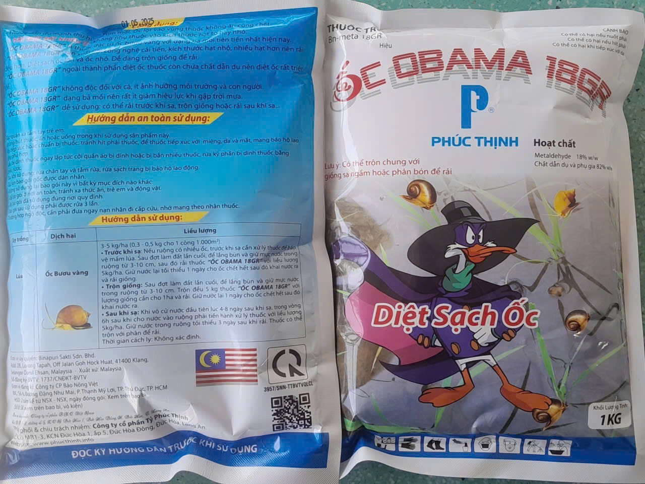 THUỐC TRỪ ỐC OBAMA 18GR