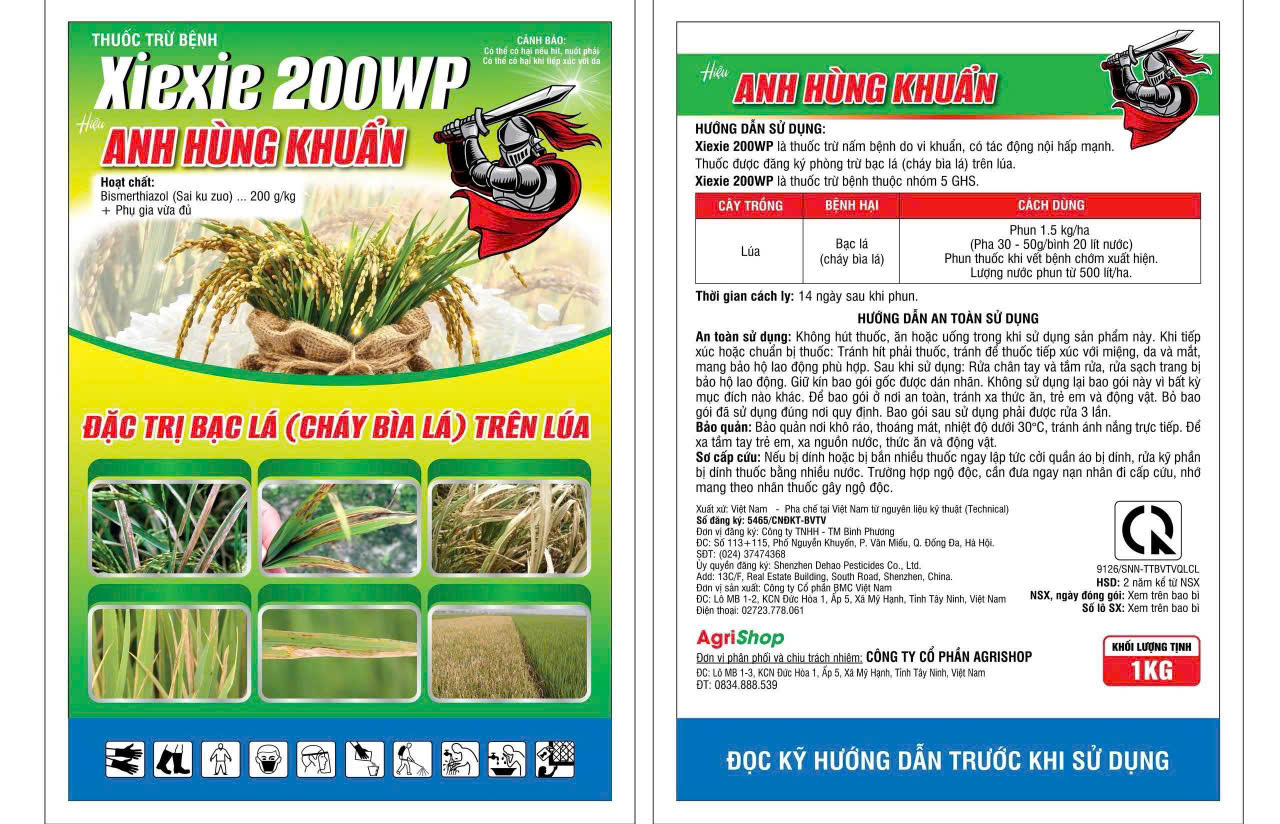 THUỐC TRỪ BỆNH XIEXIE 200WP